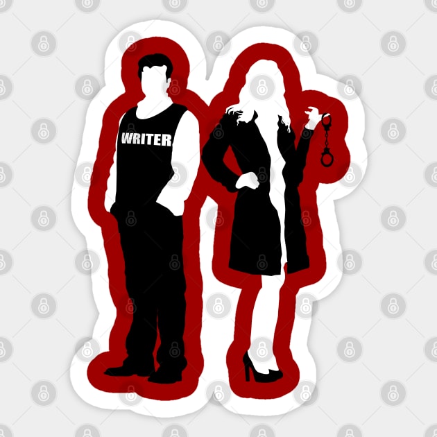 Castle and Beckett Sticker by NanaLeonti